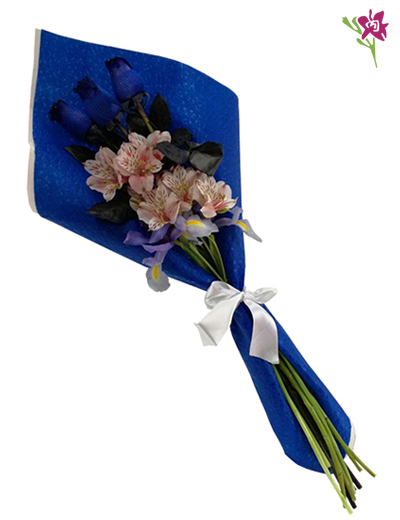 Ramo de 03 Rosas Azules - Delizabeth Florería | Somos la Mejor Floreria en  Los Olivos - Regalos en Los Olivos - Regalos en Lima Norte - Delizabeth  Floreria - Floreria en